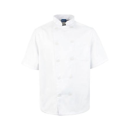 Allpoints Kng Lg Mens Chef Coat Short Sleeve 1051L
